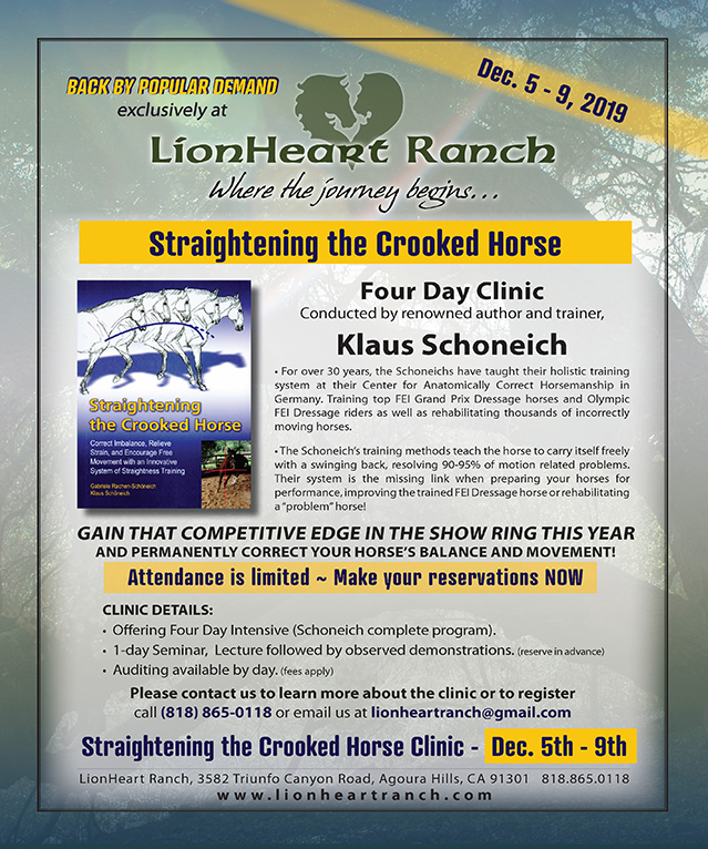 Straightening the Crooked Horse Clinic at Lionheart Ranch